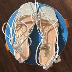 Billini White Strappy Sandals